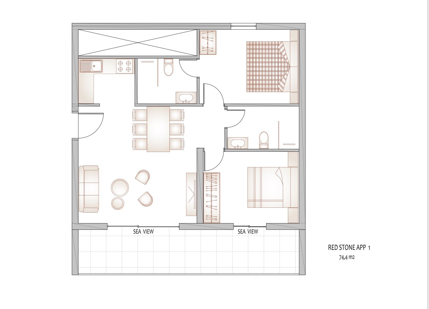 Apartments REDSTONE luxury apartments 61761-A1