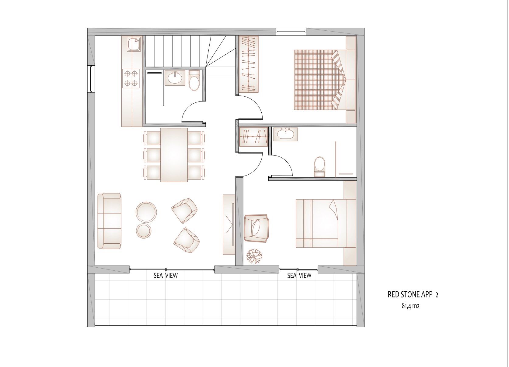Apartments REDSTONE luxury apartments 61761-A2