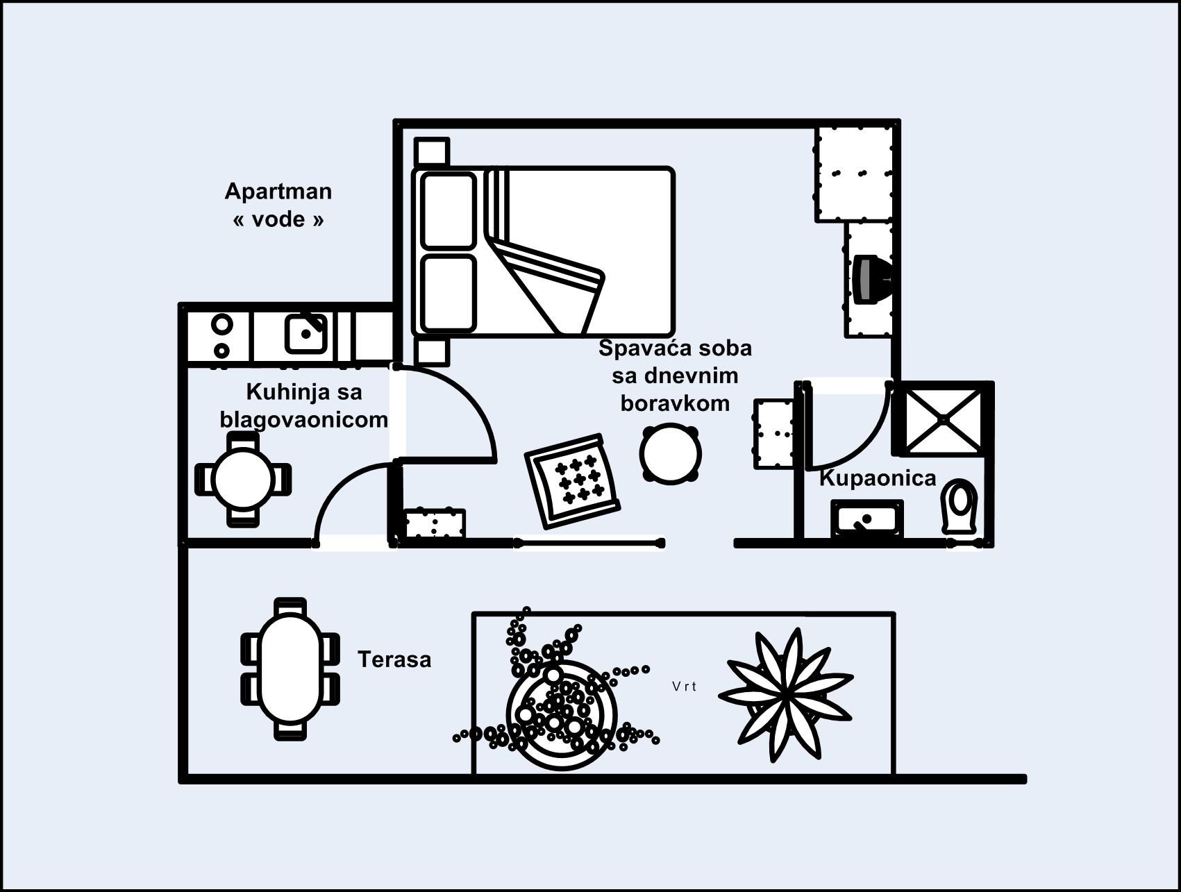 Apartments Tribunj Mali mago 38851-A1