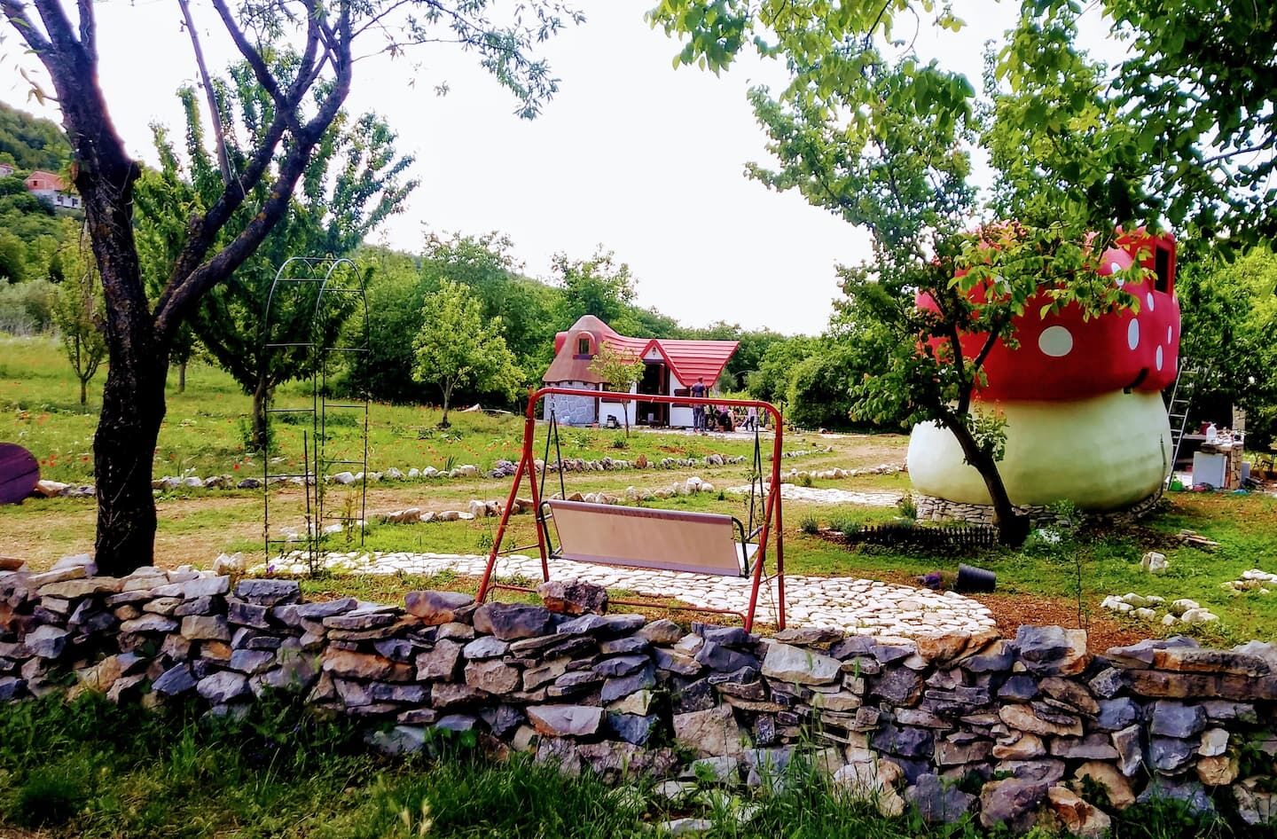 House Fairytale Village Mushroom 24741-K1