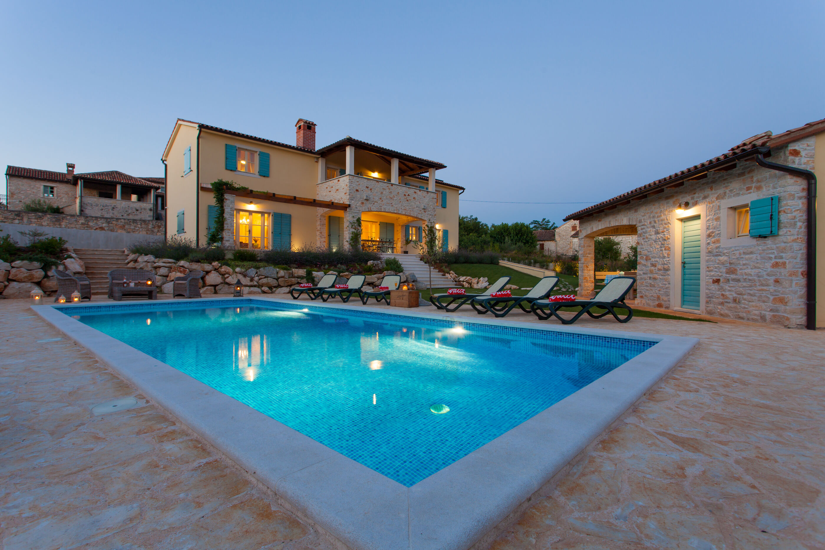 Villa Vista Azzurra s bazenom u zelenoj unutrašnjosti Istre 83587-K1