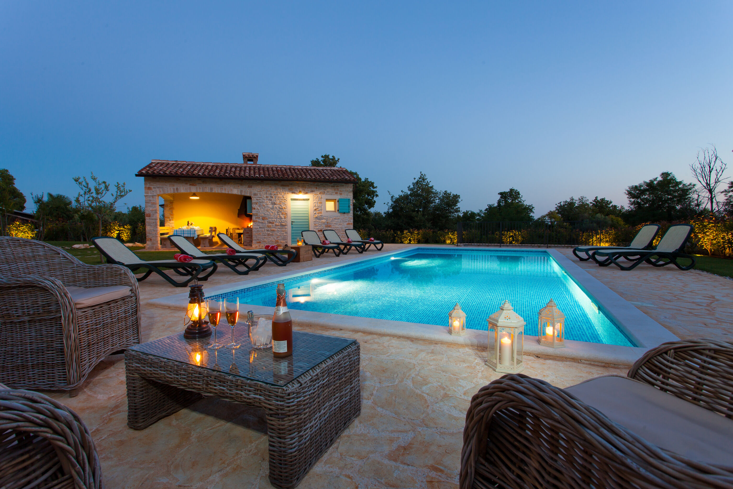 Villa Vista Azzurra s bazenom u zelenoj unutrašnjosti Istre 83587-K1