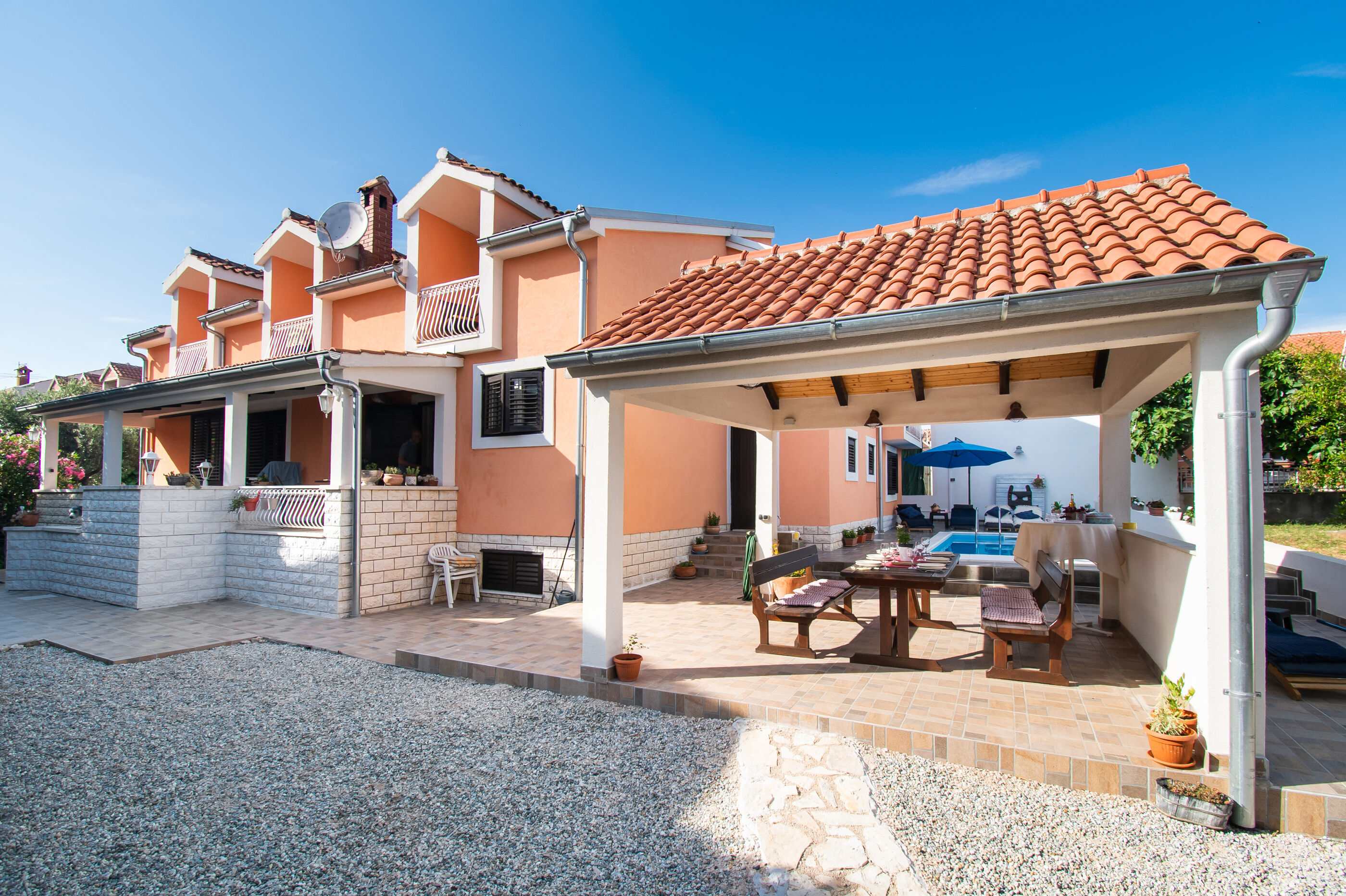 Apartments and Room Agiss with pool 83371-A2