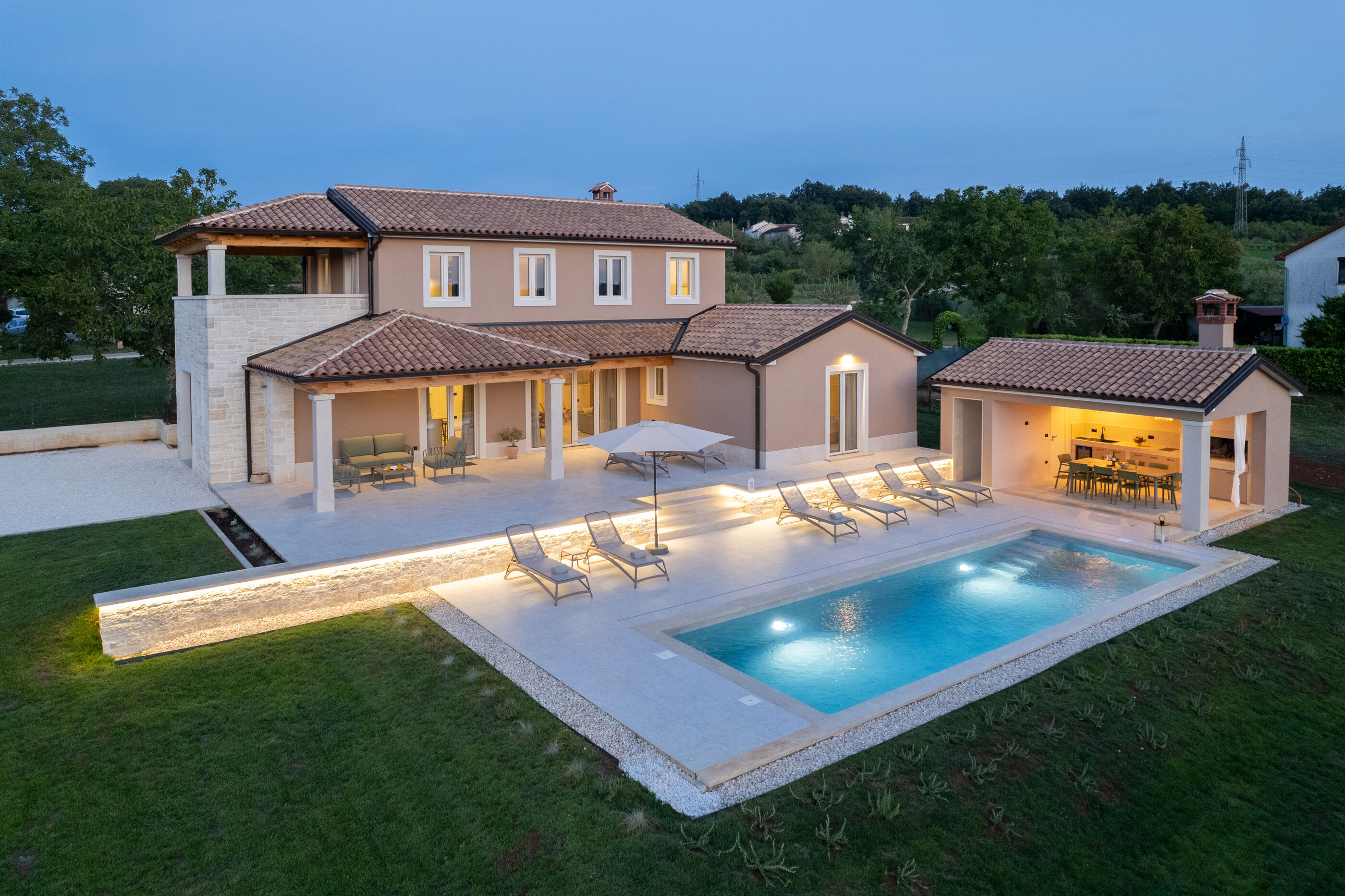 Vila Villa Sentiero s bazenom K1